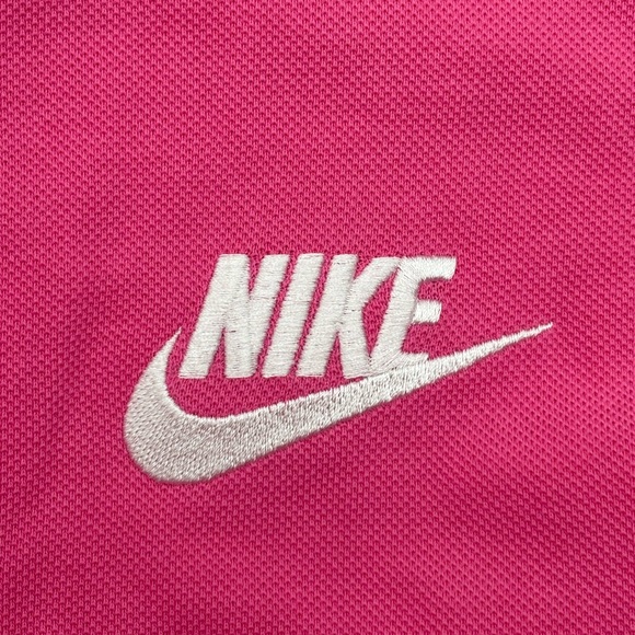 Nike Mens Size Medium Sportswear Athletic Pink Short Sleeve Polo 909746 694 - Picture 3 of 5